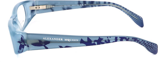 Alexander McQueen Γυναικείος Κοκκάλινος Σκελετός Γυαλιών Μπλε