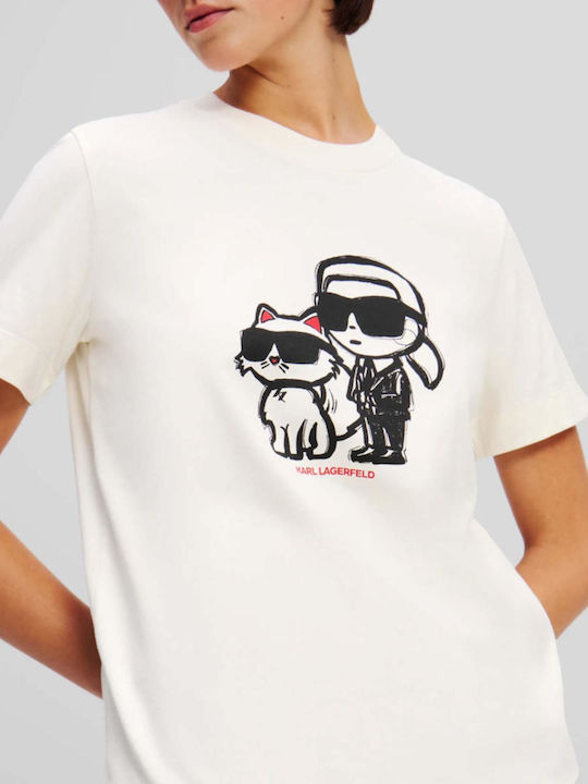 Ikon Γυναικείο T-shirt Εκρού