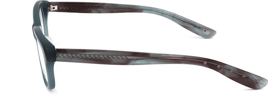 Bottega Veneta Women's Acetate Cat Eye Blue Prescription Eyeglass Frames