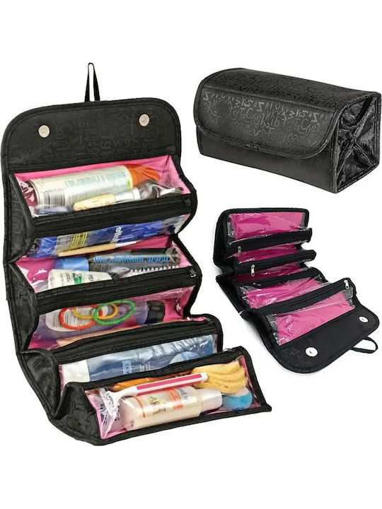 Reise-Neseser Roll N Go Organizer Kosmetiktaschen 4 Schwarz Burgundisch