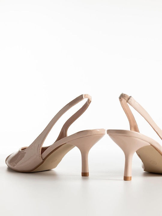 Peeptoe Pumps mit Dünn mittelhohem Absatz Rosa