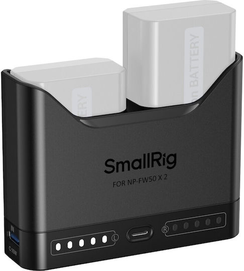 SmallRig Dublu Încărcător de baterii Compatibil cu Sony