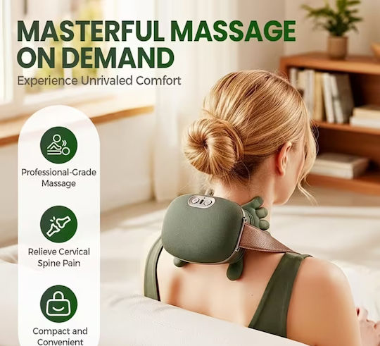 Massage Device Shiatsu for the Neck, the Head, the Back, the Legs & the Hands with Heating Function