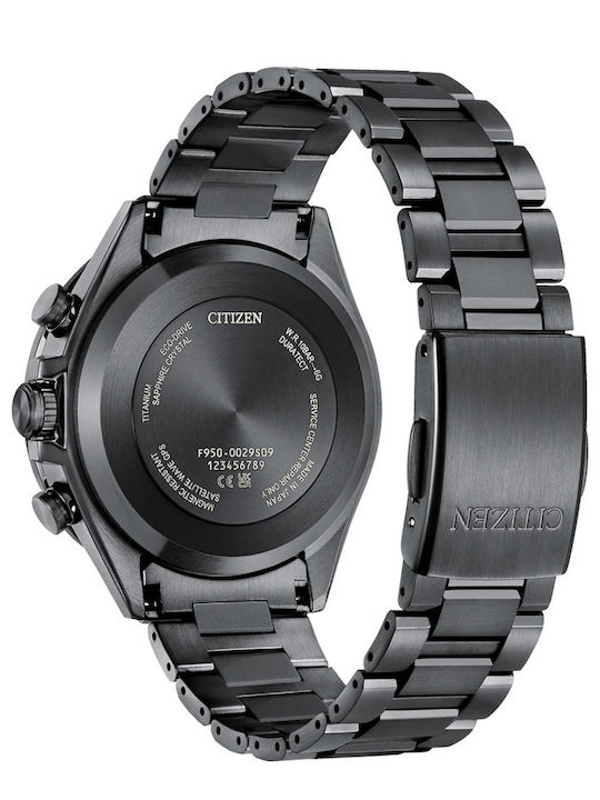 Citizen Men's Watch 44.6mm Battery with Black Metal Bracelet