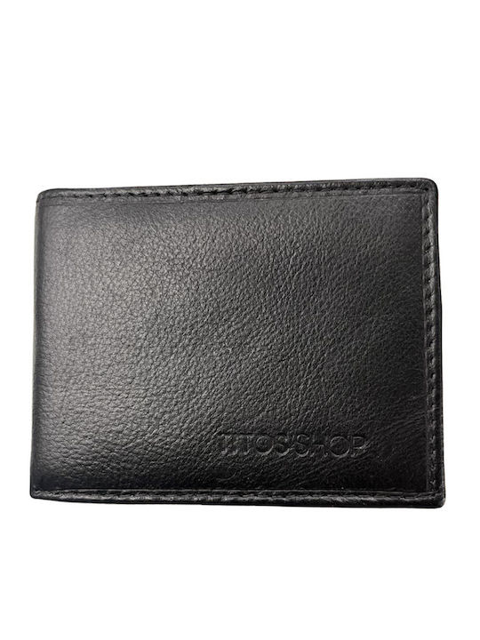 Leather Men's Wallet Classic with RFID Black