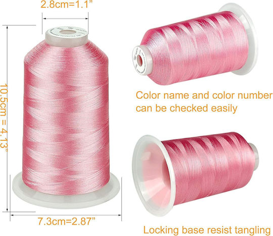 Stickgarn Set 3 Spulen 5000 m Farbtöne Rosa
