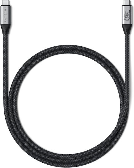 Satechi USB 4 Cable USB-C male - USB-C 240W PD Μαύρο