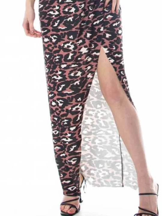 Rochie Maxi Wrap-Around Animal