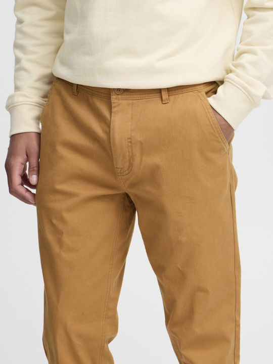 Pantaloni Chino Elastic cu Croială Normală Tabac Brown