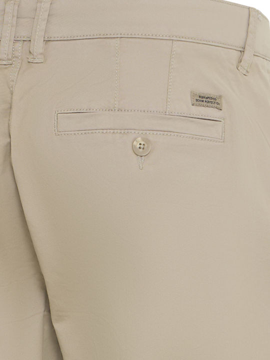 Ανδρικό Παντελόνι Chino Ελαστικό Regular Fit Μπεζ