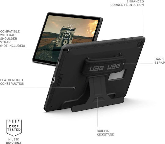 UAG Scout Флип капак Устойчив Черен (Galaxy Tab A9+) 224450114040