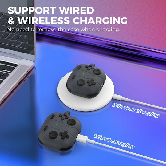 AHAstyle Case Silicone in Gray color for Apple AirPods 4