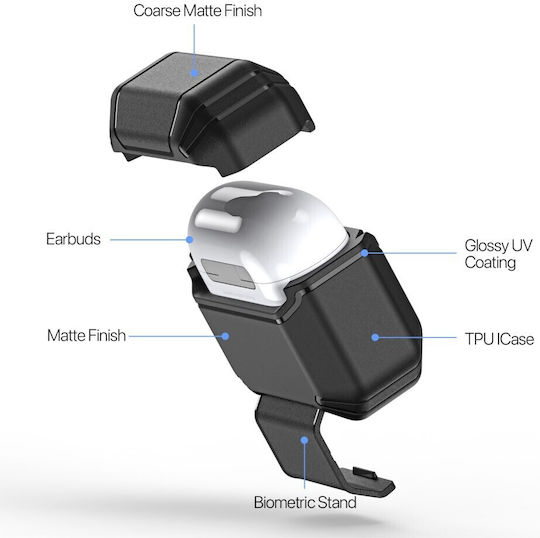 Dux Ducis Pecs Θήκη Πλαστική σε Μαύρο χρώμα για Apple AirPods 4