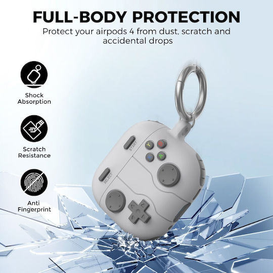 AHAstyle Case Silicone in Gray color for Apple AirPods 4