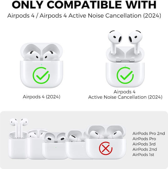 AHAstyle Hülle Silikon in Grün Farbe für Apple AirPods 4