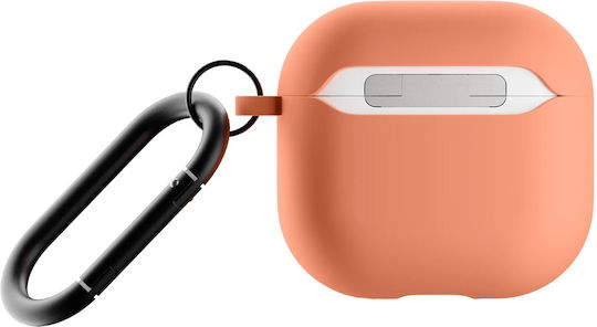 Native Union Silicone Case Airpods 4 Metal Carabiner Orange