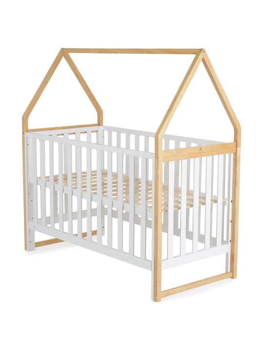 Cangaroo Pătuț Bebeluși Alb pentru Saltea 60x120cm