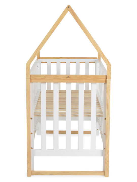 Cangaroo Pătuț Bebeluși Alb pentru Saltea 60x120cm
