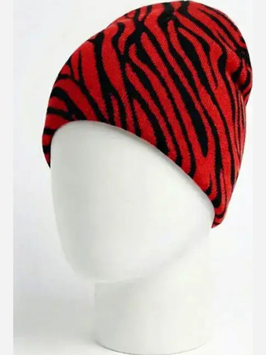 Beanie Unisex Beanie Gestrickt in Rot Farbe