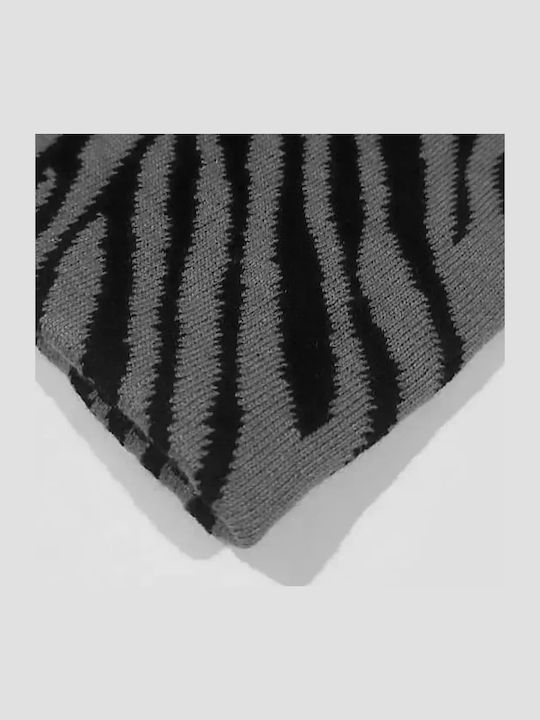 Beanie Unisex Σκούφος Πλεκτός σε Γκρι χρώμα