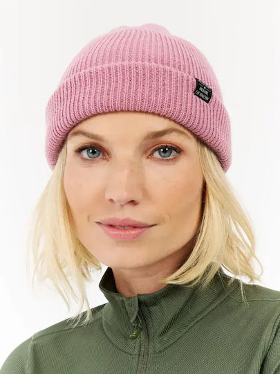 Beanie Γυναικείος Σκούφος Πλεκτός σε Ροζ χρώμα