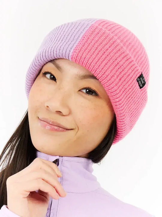 Beanie Γυναικείος Σκούφος Πλεκτός σε Μωβ χρώμα