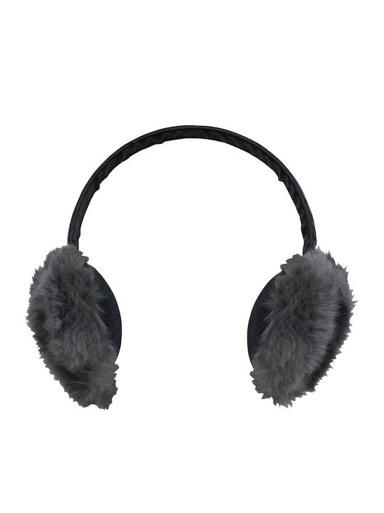 Unisex Earmuff Πλεκτό σε Γκρι χρώμα