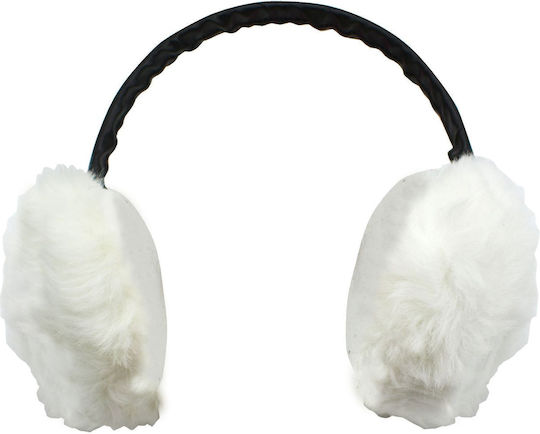 Unisex Earmuff Knitted in White color