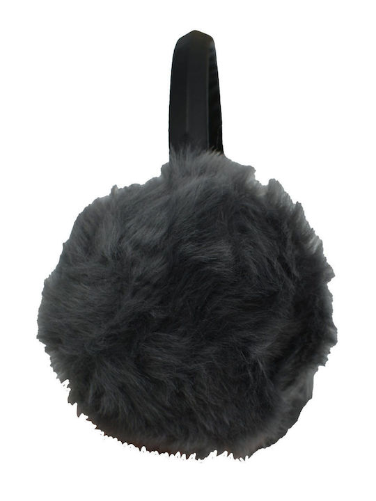 Unisex Earmuff Πλεκτό σε Γκρι χρώμα