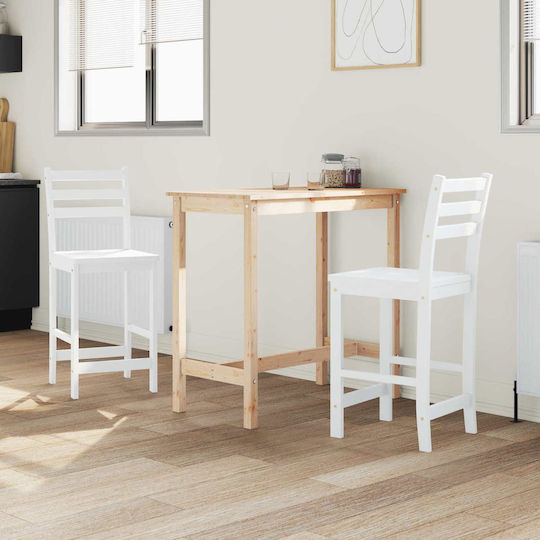 Chairs Dining Room 40x47.5x99.5cm 2pcs White Chairs Dining Room 40x47.5x99.5cm 2pcs White