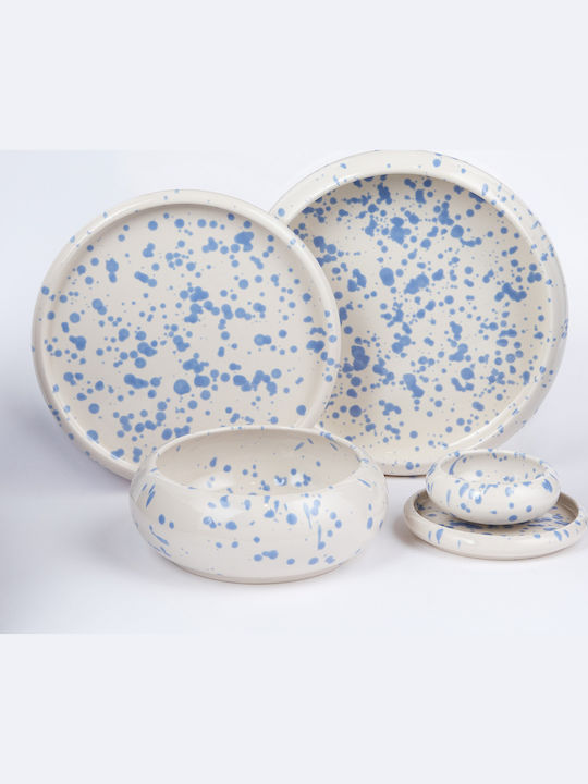 Butlers Boogy Splash Farfurie pentru paste Ceramică Light Blue cu Diametru 24cm