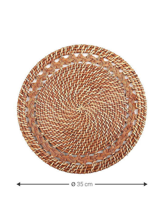 Polihome Tischsets Rund Rattan