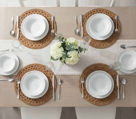Polihome Σουπλά Στρογγυλό Rattan