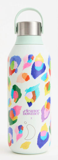 Chilly's Series 2 Eleanor Bowmer Stainless Steel Thermos Bottle 500ml Leopard Print