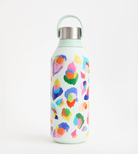 Chilly's Series 2 Eleanor Bowmer Stainless Steel Thermos Bottle 500ml Leopard Print