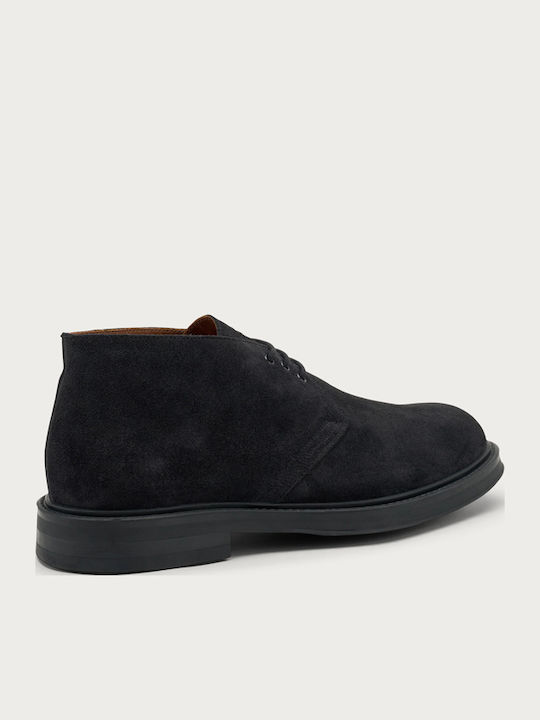 Suede Μαύρα Ανδρικά Μποτάκια