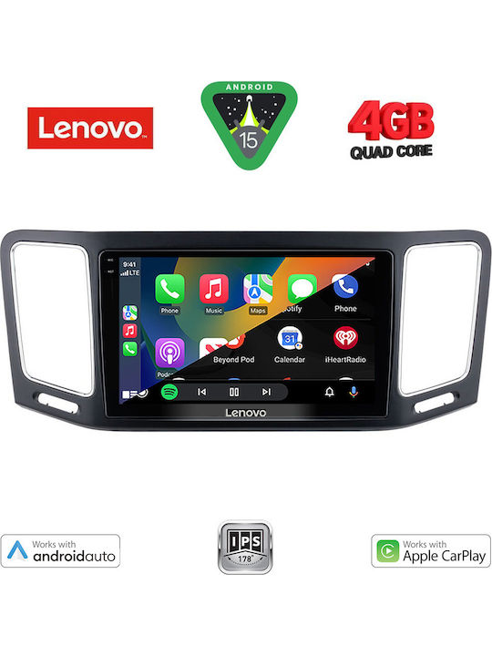 Lenovo Car Audio System for Volkswagen Sharan 2011-2023 (Bluetooth/USB/WiFi/GPS/Apple-Carplay/Android-Auto) with Touch Screen 9"