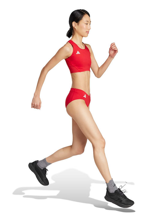 Performance Women's Sports Bra without Padding Red