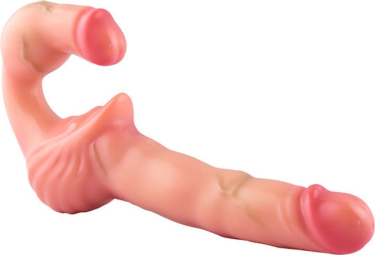 Strapless Strap-on Double-ended Vibrating Dildo