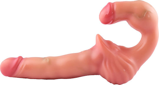 Strapless Strap-on Double-ended Vibrating Dildo