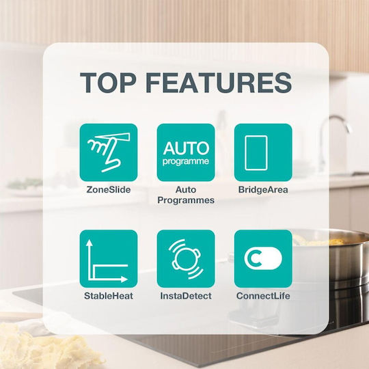 Gorenje Επαγωγική Εστία με Πλαίσιο Αυτόνομη με Λειτουργία Κλειδώματος 59x52εκ.