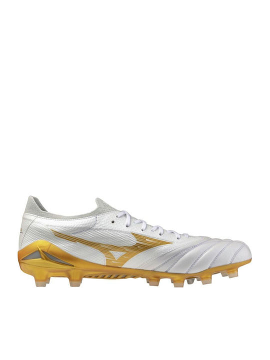Mizuno Morelia Neo Iv Beta Elite FG Ποδοσφαιρικά Παπούτσια με Τάπες Λευκά