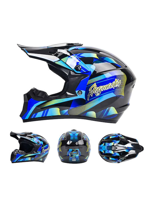 FIXATO Motorradhelm Motocross ECE 22.06