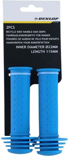 Dunlop 1070896 Ανατομικές Χειρολαβές Ποδηλάτου σε Μπλε Χρώμα 115mm από πλαστικό