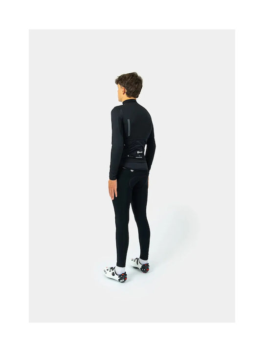 Pacto 2.0 Bărbați Mânecă lungă Tricou de ciclism Negru