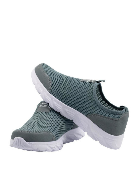 din Piele sintetică Slip-on-uri pentru bărbați Gri