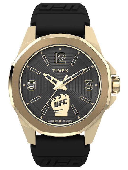 Timex Ρολόι Μπαταρίας με Καουτσούκ Λουράκι Timex Ρολόι Μπαταρίας με Καουτσούκ Λουράκι