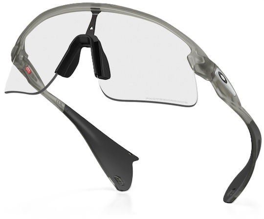 Oakley Cycling Glasses with Black Frame & Photochromic / Transparent Lenses