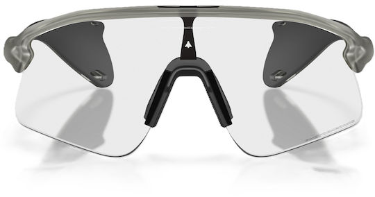 Oakley Cycling Glasses with Black Frame & Photochromic / Transparent Lenses