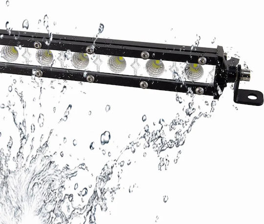 Led Super Slim Waterproof Headlight 18 Optonic Led Directional 6000lm-12/24volt 2 Pieces Tc-319